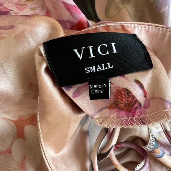 Satin Slip Floral Printed Midi Dress - Picture 7 of 7